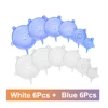 12Pcs White-Blue