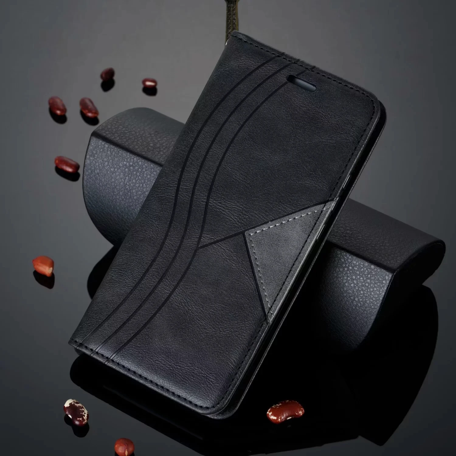 Магнитный флип-чехол Funda для iPhone 11 Pro Max XS MAX XR 8 Plus 7 Plus 6S Plus из искусственной кожи, кошелек, чехол-книжка