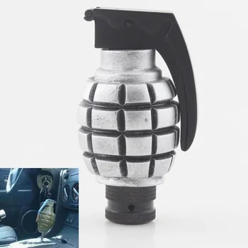 

Car Styling Modified Gren-ade Shape Gear Shift Knob Auto Gear Racing Manual Auto Chrome Shift Knob Shifter Lever Universal Fit
