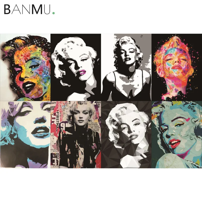 Настенный художественный постер BANMU с известными звездами из фильма Мэрилин