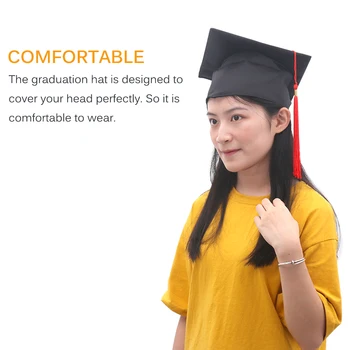 

School Graduation Party Tassels Cap Mortarboard University Bachelors Master Doctor Academic Hat