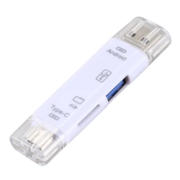 

USB C 3.1 Type-C Micro-USB Multi-Function Card Reader SD TF Supports Mobile OTG 5 in 1