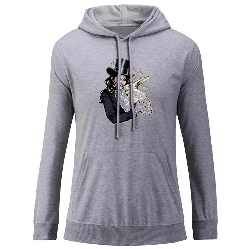 icWM2116G Zatanna The Mistress of Magic Hoodie Женская мощная ковбойская подковка веселый день воскресенье Графический Свитшот струнный пуловер подарок - Цвет: icWM2116G