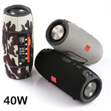Bluetooth-Speaker Column Fm-Radio Stereo Waterproof Super-Bass Portable Comuter AUX 40W