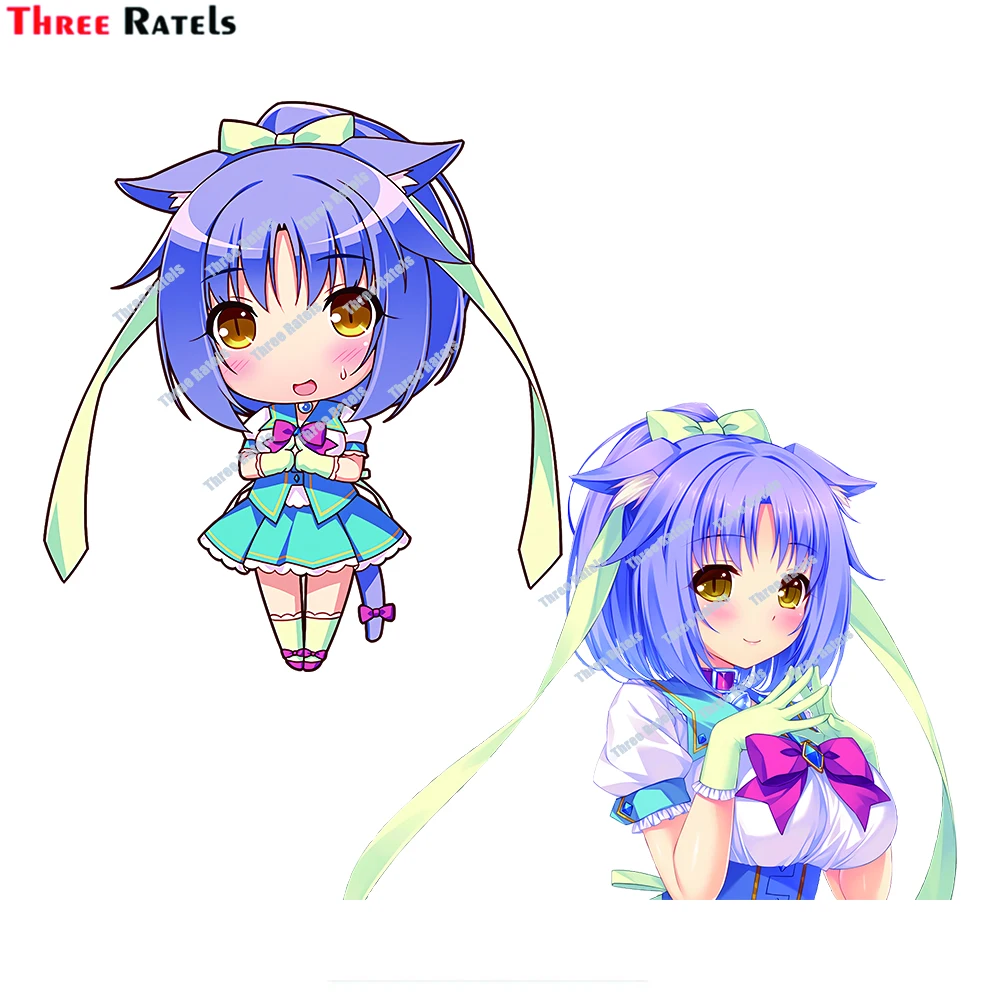 

Three Ratels D788 Sexy Anime Girl Cinnamon Nekopara Sekai Car Stickers Decal Anime Cute Car Accessories Decoration Pegatinas Pa