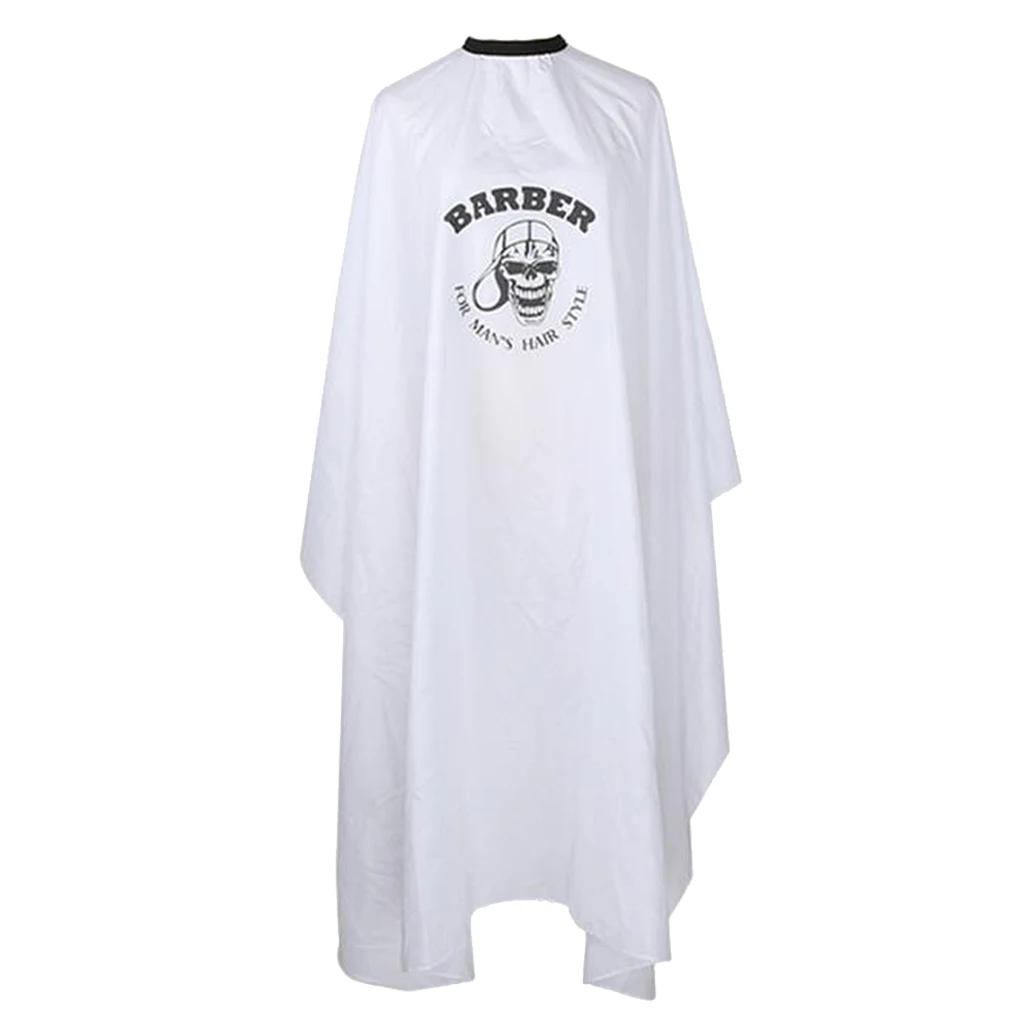 Static Free Barber Stylist Hair Styling Cutting Coloring Shampoo Cape Gown White