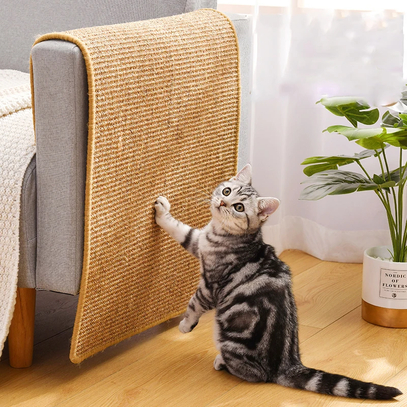 Rascador de Sisal para gatos, tablero rascador para uñas, rascador para gatos, árbol, juguetes para gatos, silla, mesa, sofá, alfombrillas, Protector de muebles