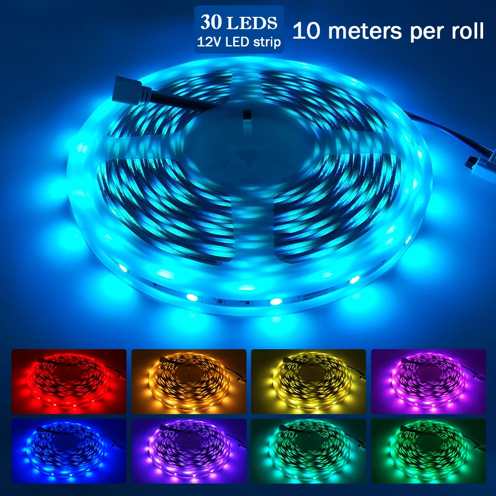 Светодиодная лента RGB 5050 гибсветодиодный 20 м 12 В постоянного тока + пульт
