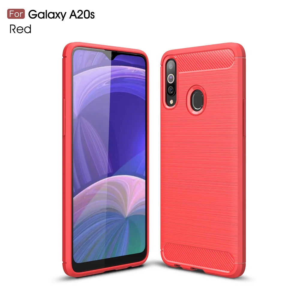 Чехлы для мобильных телефонов для samsung Galaxy A20S чехлы из углеродного волокна для A10S Встроенная задняя крышка для M30S чехол DHL бесплатно 50 шт