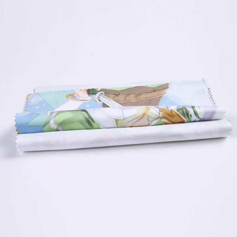 15*15cm Custom Glasses Cleaning Cloth Phone Wipes Anime Printing