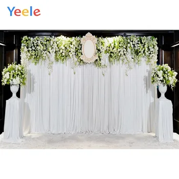

Yeele Wedding Photocall Curtain Wall Flowers Wall Photography Backdrops Personalized Photographic Backgrounds For Photo Studio