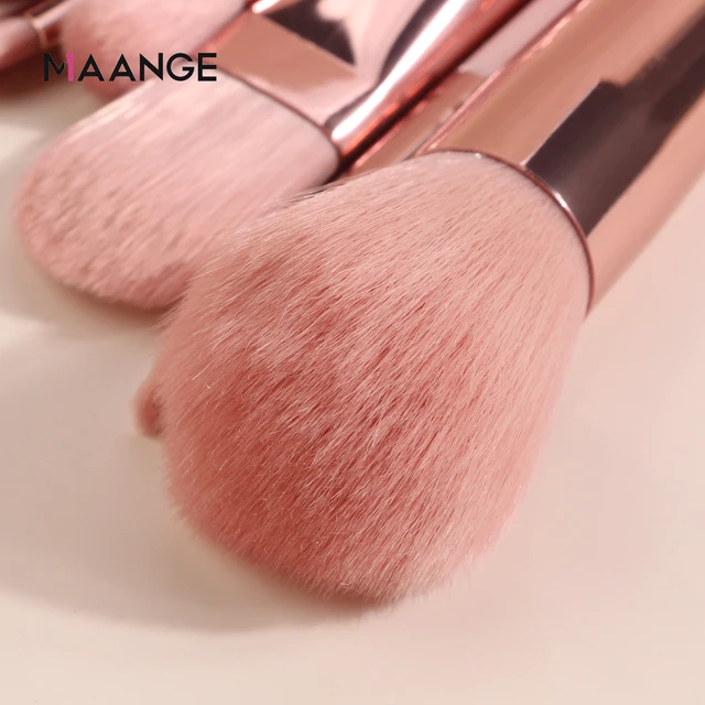 MAANGE Makeup Brushes Pro Pink Brush Set Powder EyeShadow Blending Eyeliner Eyelash Eyebrow Make up Beauty Cosmestic Brushes 3