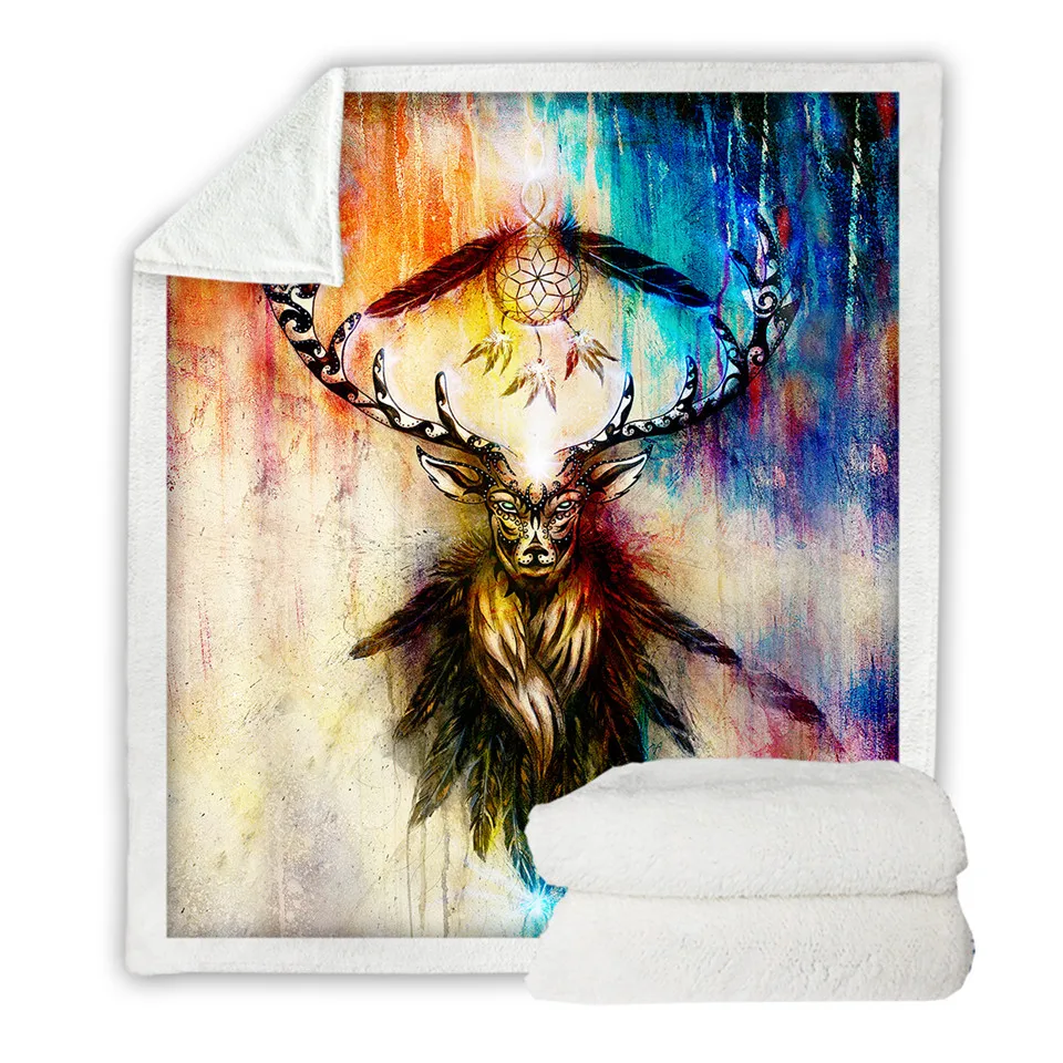 白底-SWMT2042古墨彩鹿