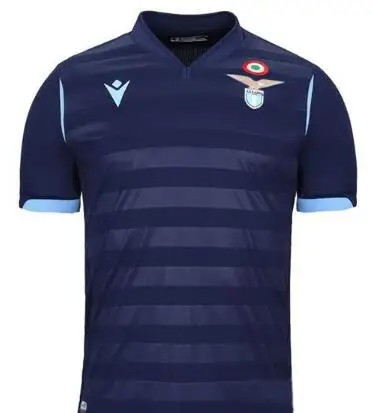 Синий Высокое качество новая Lazio Домашняя Джерси Lazio от Джерси Camisa футбольная рубашка взрослая футболка - Цвет: Синий
