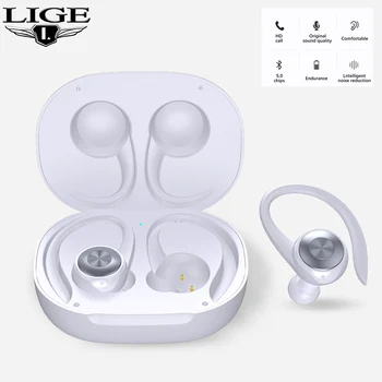 

Wireless Earphone Stereo Headset HD Call Intelligent Noise Reduction Mini Tws Wireless Bluetooth Earphones Sport for Earhook