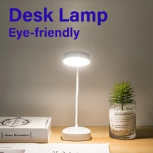 Lâmpada de mesa led proteção para os olhos amigável pode ser escurecido luz recarregável dobrável lâmpada de mesa led trabalho lâmpada de leitura estudo