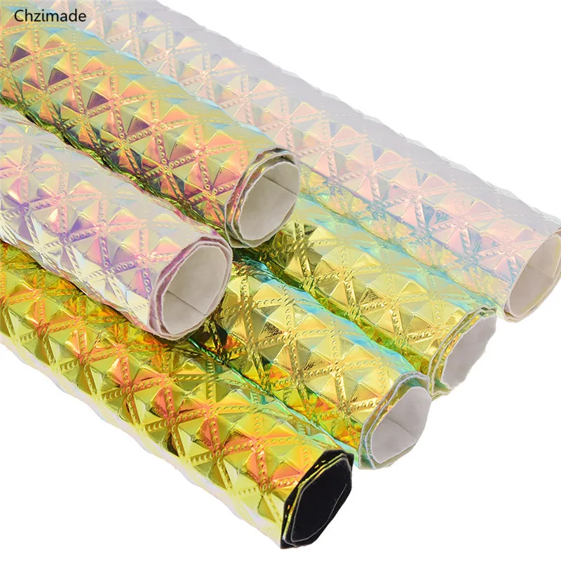 Lychee Life 21x29 см A4 красочные лазерные ткани из искусственной кожи голографическая Синтетическая Кожа DIY материал для сумок одежды