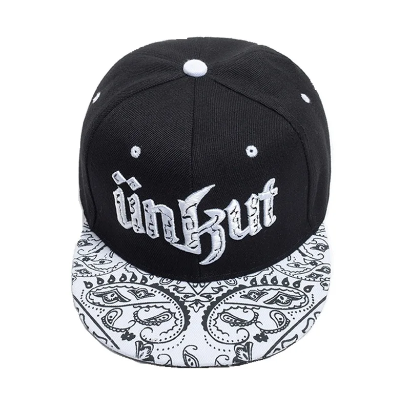 New Fashion Snapback Baseball Cap Letter Embroidered Skull Cap Hip Hop Baseball Hat Wild Visor Hat Street Dance Hat Unisex