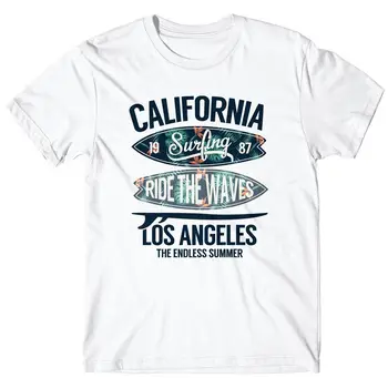 

MAGLIA MAGLIETTA T-SHIRT UOMO CALIFORNIA BEACH SURFER SURFISTA Men T Shirt Short Sleeve Round Neck Middle Aged Top Tee