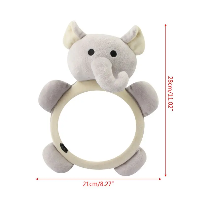 Baby Safety Seat Rear Mirror Car Interior Rearview Mirrors Infants Kids Plush Cartoon Toy #905
