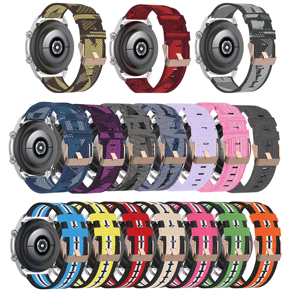 

Replacement 20MM Nylon Watch Strap Band Wristband for Huawei watch GT2 42mm for Samsung galaxy watch 3 41MM for Garmin