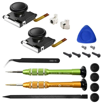

Retail 3D Analog Sensor Stick Joystick Repair Parts Kits Fit for Nintendo Switch NS Joy-Con 19Pcs