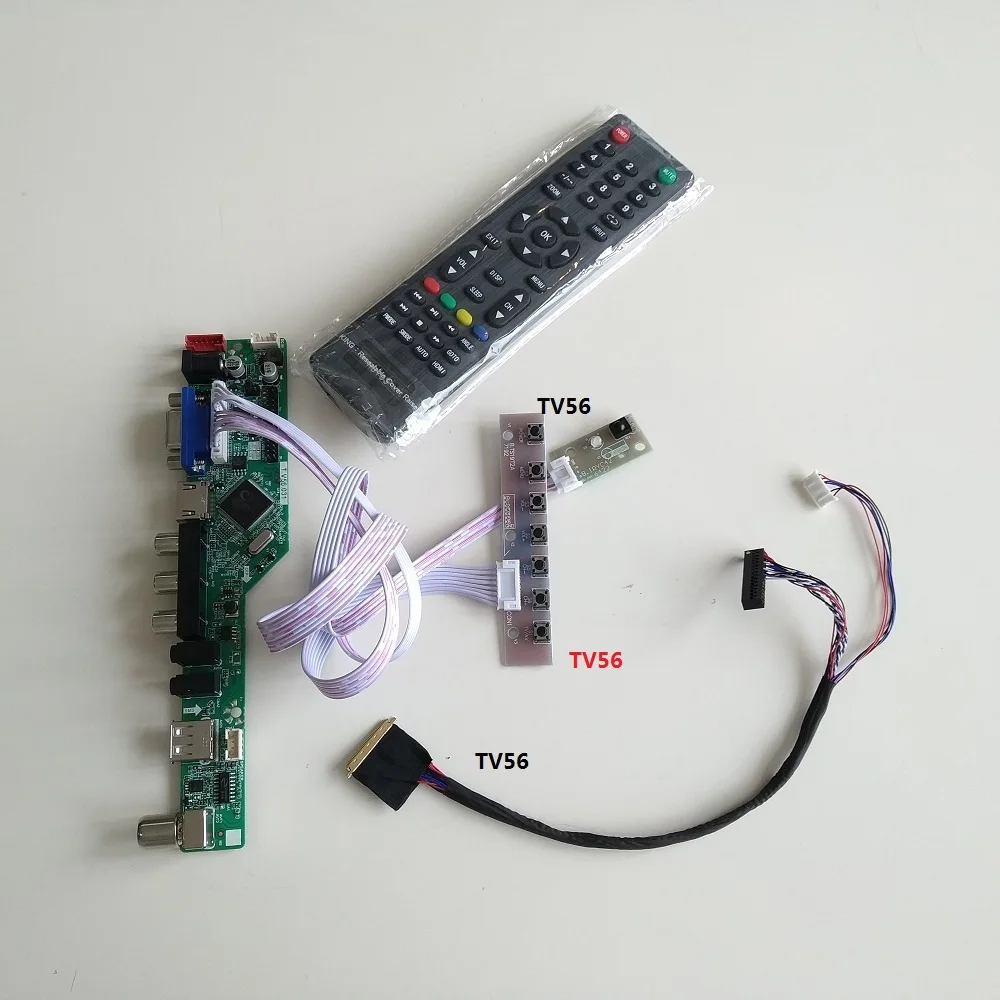 

Плата контроллера LTN156AT19 1366X768 для самостоятельной сборки, экран с поддержкой HDMI, совместим с VGA, monit, LVDS, светодиодный 40-контактный разъем 15,6 дюйма