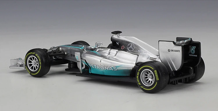 Bburago 1:43 Масштаб Мини Металл литья под давлением F1 автомобиль Formulaa 1 модель Mercedes Benz гоночный автомобиль W05/W07 сплав игрушка автомобиль коллекция детский подарок