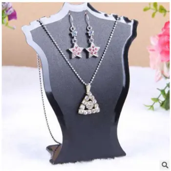 

Plastic Fan-shaped Necklace Stand Earring Stand Bracelet Necklace Jewelry Display Stand Creative Jewelry Stand