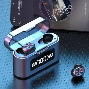 

Bluetooth Headphones TWS Bluetooth V5.1 Wireless in-Ear Headset with Touch Control Microphone HD Call наушники беспроводные