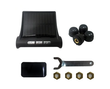 

Solar TPMS Car Tire Pressure Alarm Monitor System 4 Wheel Internal External Tyre Sensor Temperature Alert