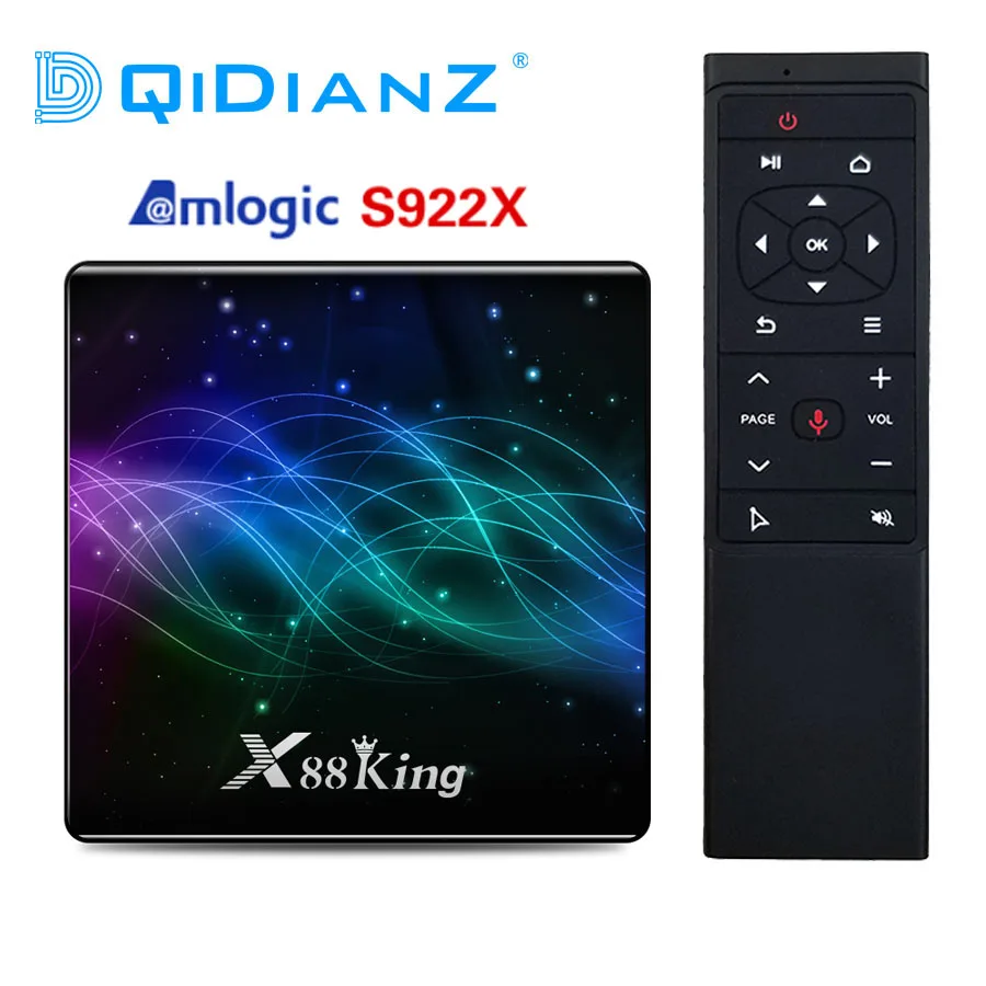 X88 King 4 ГБ 128G Amlogic S922X Android 9,0 tv Box двойной Wifi BT5.0 4K Google Play Store Netflix Youtube медиаплеер