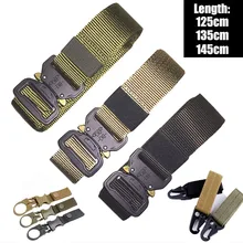 Военный Тактический нейлоновый ремень, армейский сверхмощный быстросъемный ремень с металлической пряжкой, аксессуары для охоты, военные битвы Cinto