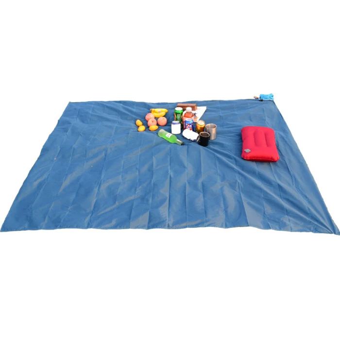 Waterproof Beach Blanket Foldable Camping Picnic Mat Travel Mini Pockets Pad BB55