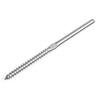 

Lag Screw Stud Thread Fitting Terminal, 1/8" Cable Railing Hardware Stainless Steel 316 Marine Grade 20 Pack