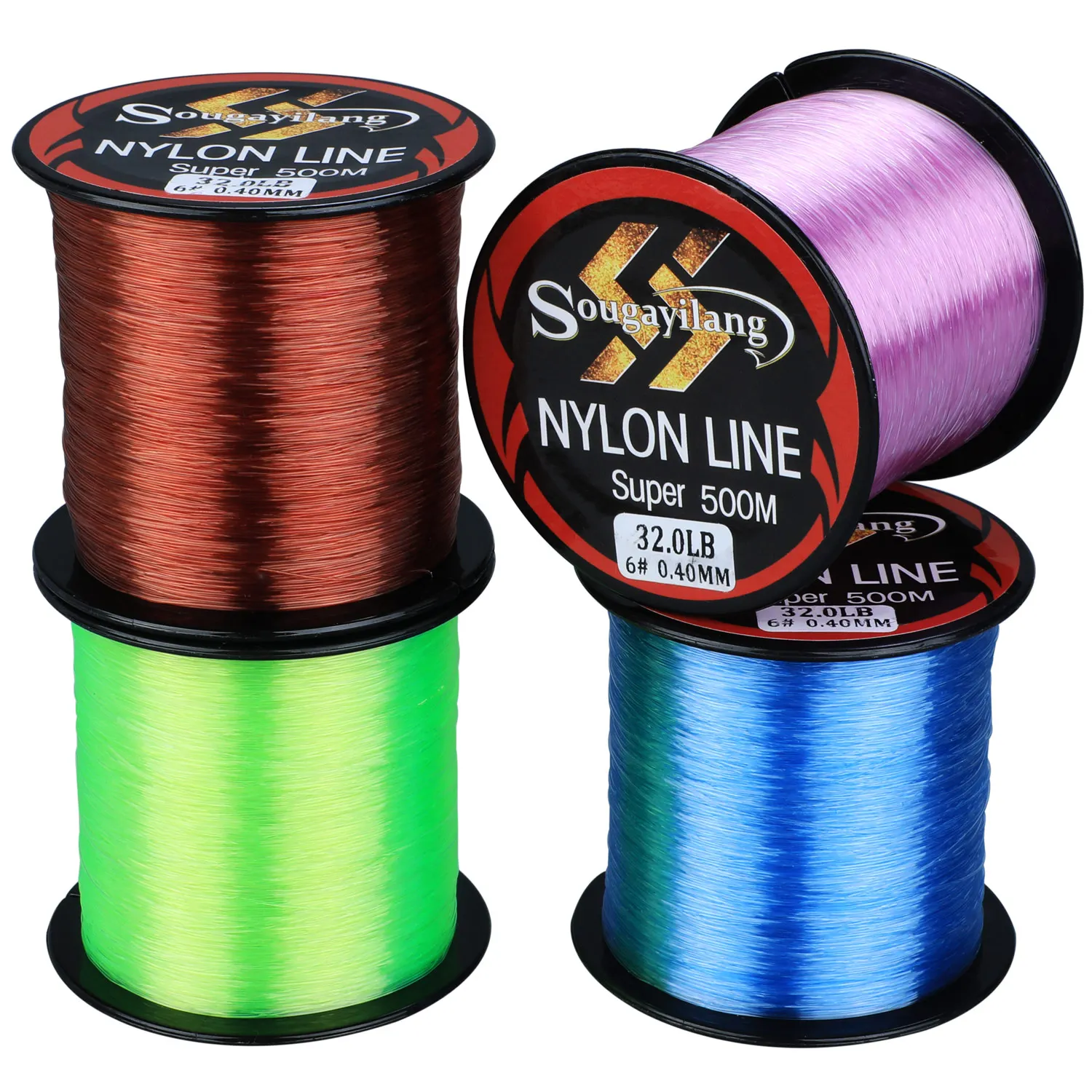 

Sougayilang Nylon Fishing Line 11-36.3lb 500M Fishing Line Leader Line Sinking Line Fishing Line Smooth Pesca