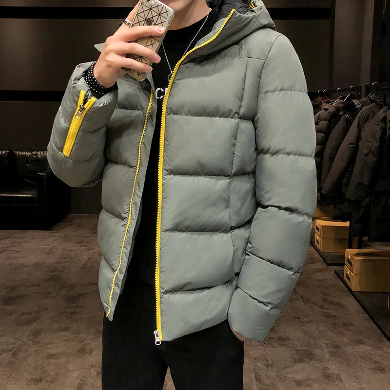 Осень и зима новое поступление однотонная теплая Повседневная Хлопковая мужская Повседневная Свободная хлопковая одежда