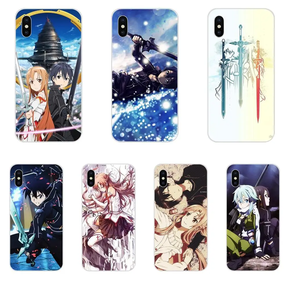 Sword Art Online Asuna X Kirito Sao для Huawei Honor Nova Note 5 5I 8A 8X10 Pro 9X Moto G G2 G3 G4 G5 G6 G7 Plus Чехлы-накладки  | Чехлы-накладки -4000122475491