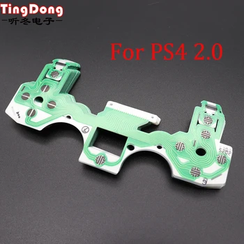 

TingDong for playstation 4 2.0 controller green Conductive Film for PS4 Keypad Flex Cable PCB Circuit Ribbon Film
