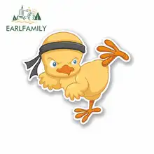 EARLFAMILY 13cm x 13cm Will Martial Arts Duck Cartoon Funny Car Stickers RV VAN DIY Fine Decal Vinyl JDM Car Accessories