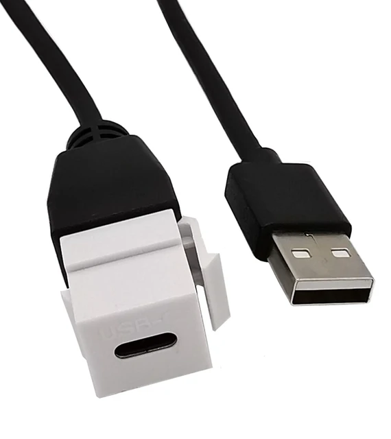 Extender USB C Panel Mount Port Connector Socket Jack Coupler