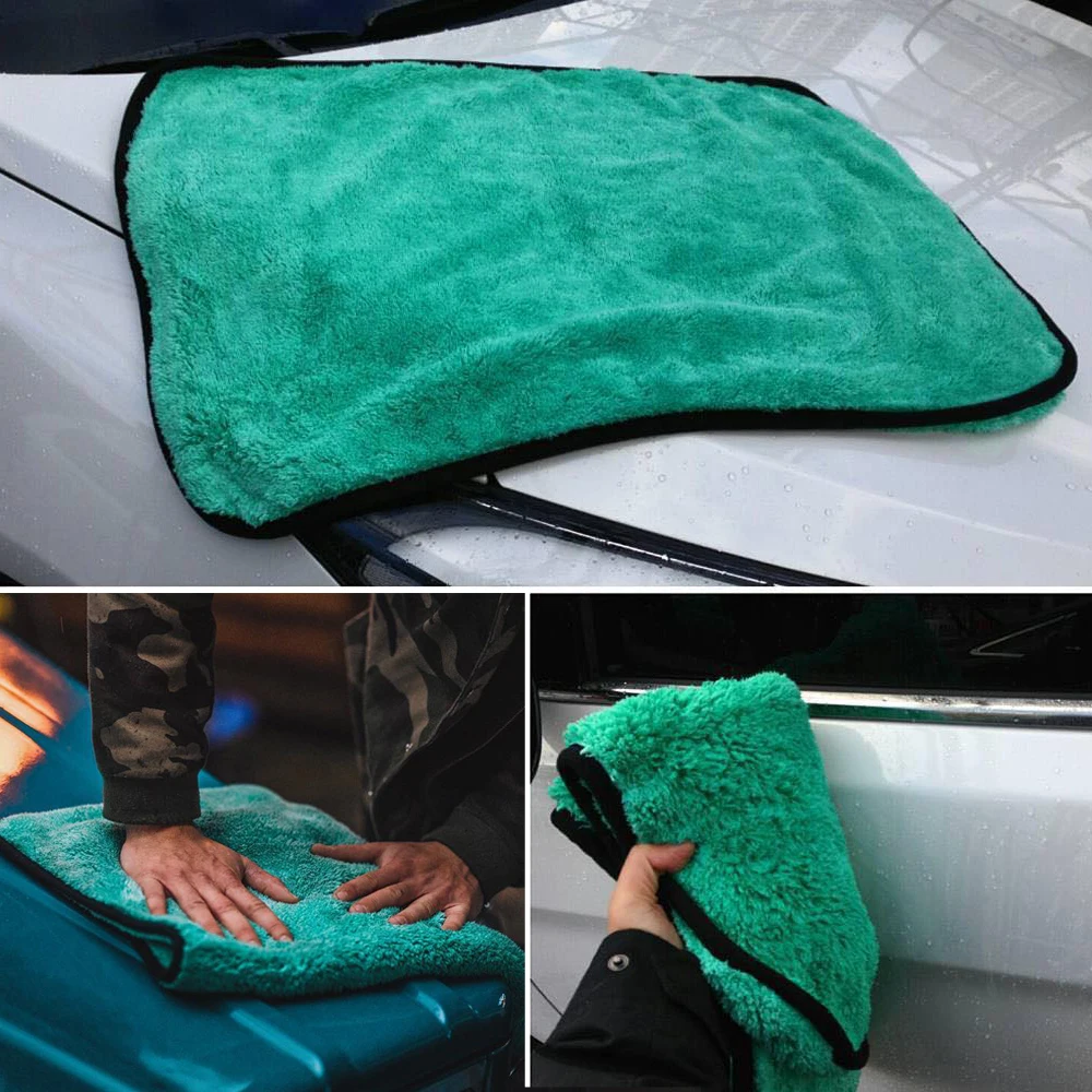 Microfiber Towel Microfiber Cleaning Cloths Microfiber Car Towel Microfiber Towels Microfiber Washing Towel Car Drying Towel 1300GSM Microfiber Drying Towel Professional Super Soft Car Washing Cleaning Cloth Towels For Auto Detailing