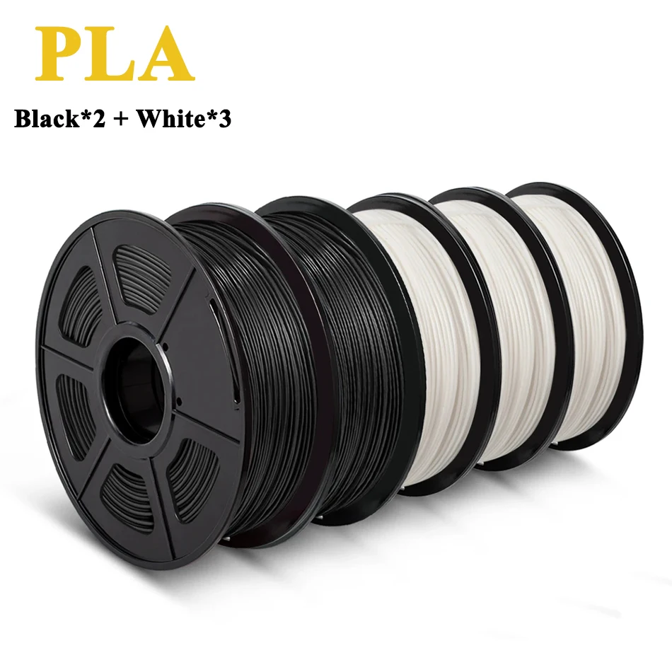 SUNLU PLA Filament 1.75mm 5 Rolls Of 3D Printer Filaments to PLA 3D Printing Materials 5pcs/set 3d Filament PLA PLUS bulk pla filament 3D Printing Materials