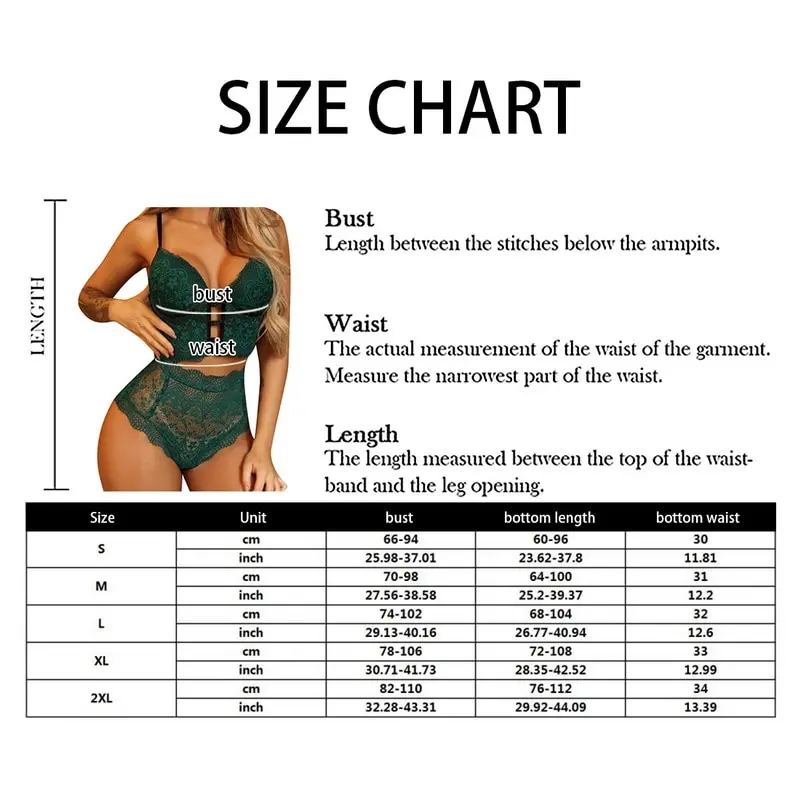 Lingerie Set Sexy Women's Underwear Bra and Bandage Hight Waist Panties Bra Party Set Underwear Women Lace Lingerie Set Solid