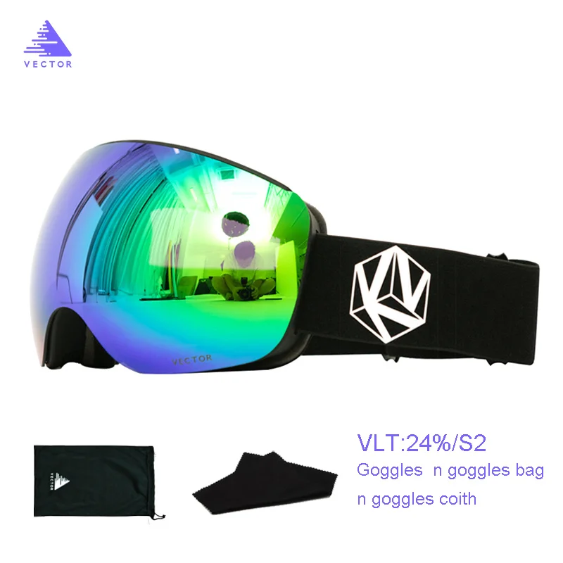 Snowboard Goggles Magnetic Mask Glasses Skiing Eyewear Snow-Protection Adult OTG UV Men