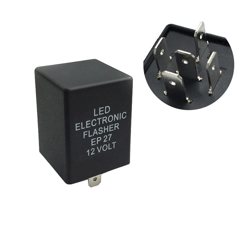 

CARPRIE Relays 5-Pin EP27 FL27 LED Flasher Relay Fix For LED Turn Signal Lamps Hyper Flash zz0206 dropship