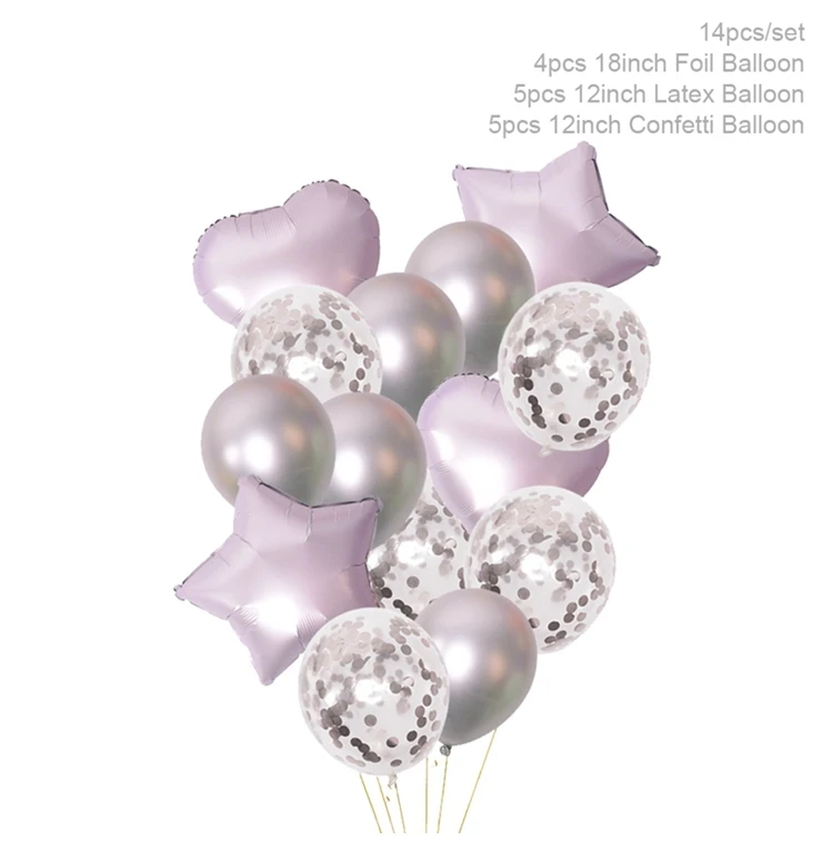 Huiran, 36 дюймов, золотые, серебряные, конфетти, шары с кисточками, свадебные шары, баллон, для взрослых, с днем рождения, украшения для вечеринки, Детские балоны - Цвет: Matte metal Balloon