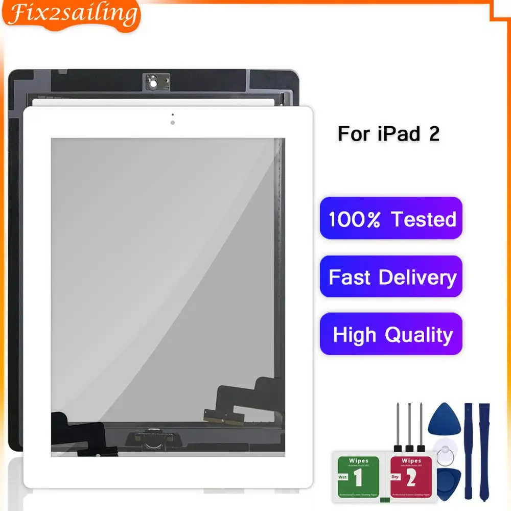 For iPad 2 2nd Gen A1395 A1396 A1397 9.7" New Outer Touch Screen Digitizer Front Glass Panel Replacement