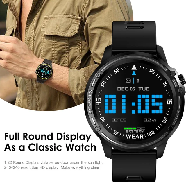2021 L8 2 Pin silicone band Full Touch Smart Watch Sports Clock