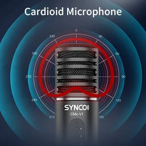 Sistema de Áudio Microfone para Computador Placa de Som para Computador Equipamentos de Áudio Synco Cmic Estúdio Portátil Mikrofon Pro Profissional v1 - Image 4